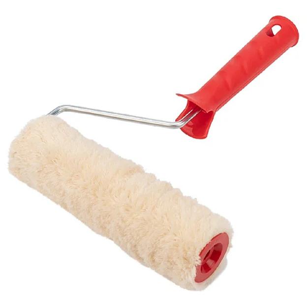 Валик «Натуральный мех» бесшовный, ворс 12 мм, ширина ролика 180 мм, Ø 42 мм, бюгель 6 мм REXANT фото 1