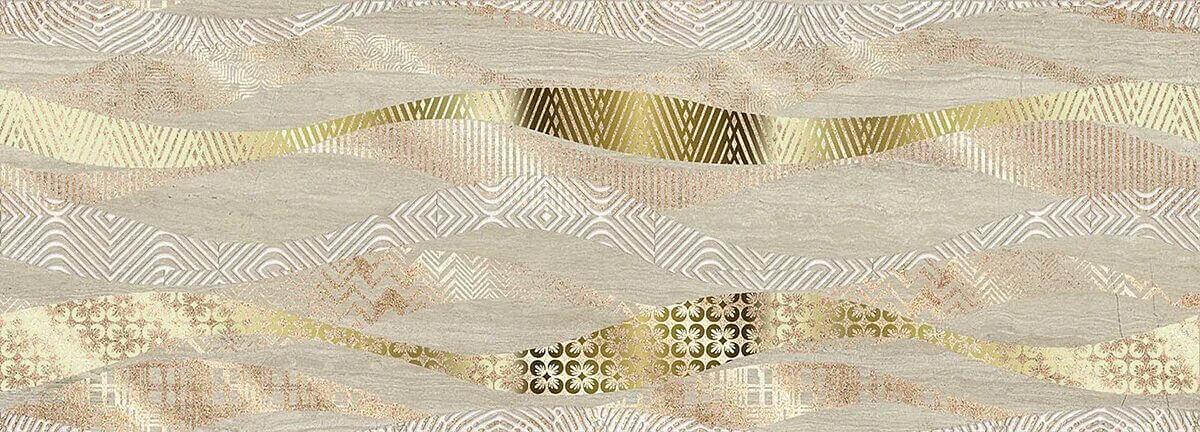 Плитка керамическая ELETTO Trevi Beige 709x251 Onda декор фото 1