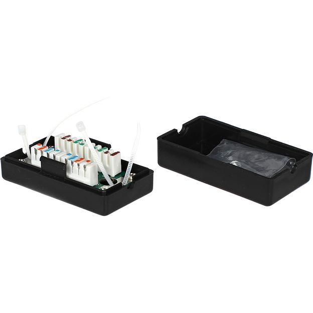 Соединительный бокс для витой пары UTP cat. 5e, 6 T568A/B, IDC: krone, черный VCOM VCOM NM211 фото 3