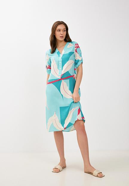 Повседневное платье бирюзовое Elit by Ter-Hakobyan опт фото 2