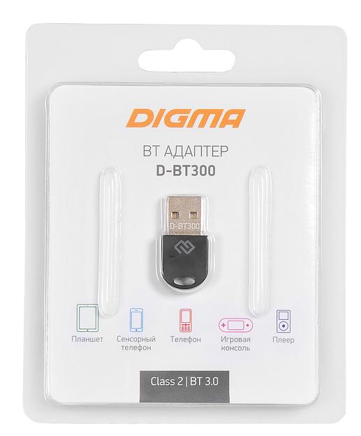 Адаптер USB Digma D-BT300 Bluetooth 3.0+EDR class 2 10м черный фото 2