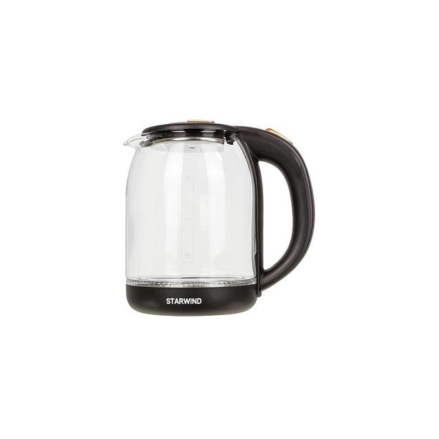 Чайник электрический StarWind SKG1052, 1500Вт, темно-коричневый и бронзовый фото 1