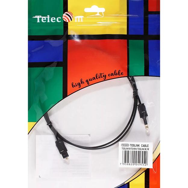 Оптический кабель (Toslink)-M -- >(Toslink)-miniM,1m, Telecom VCOM Кабель Telecom Toslink (m)/Toslink mini (m) - 1 м (TOC2023-1M) фото 7