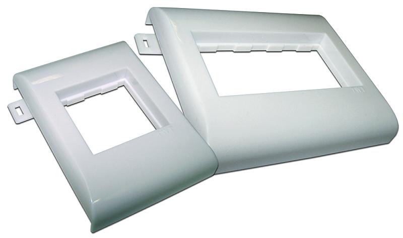 Пластиковый суппорт 45Х90, безвинтовой на защелках, в короб 100 мм (TWT-CT100-FLM45x90) фото 1