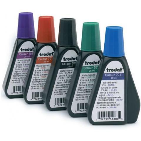 Штемпельная краска 28мл, черный, Trodat фото 1
