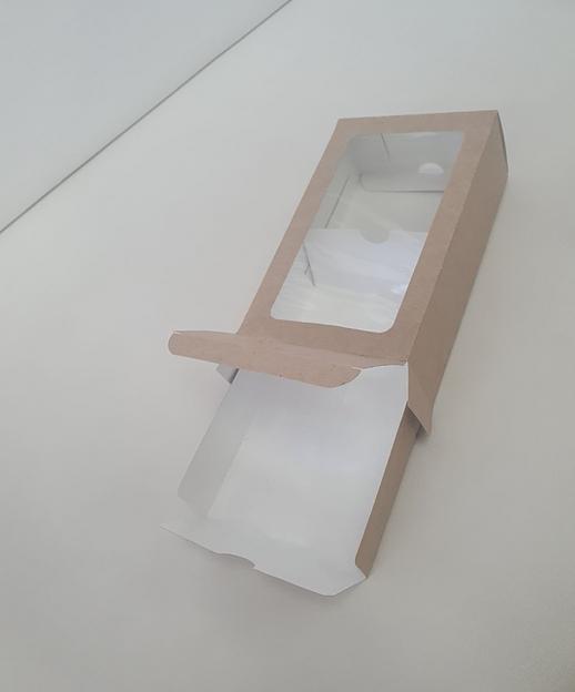 Картонная упаковка для еды 180×90×47 мм фото 3