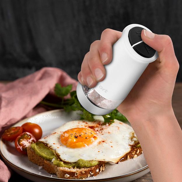 Перечница электрическая Kitfort КТ-6013-2 белый/серебристый фото 5