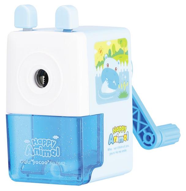 Точилка для карандашей механическая Deli E0642 1 отверстие пластик ассорти фото 2