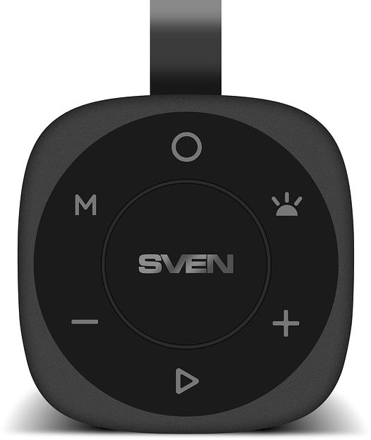 SVEN PS-155, черный (10 Вт, Waterproof (IPx4), TWS, Bluetooth, FM, USB, 1200мА*ч) фото 6