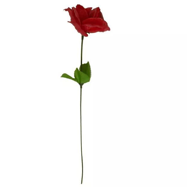 Роза искусственная с гипюром 1045 31см фото 4