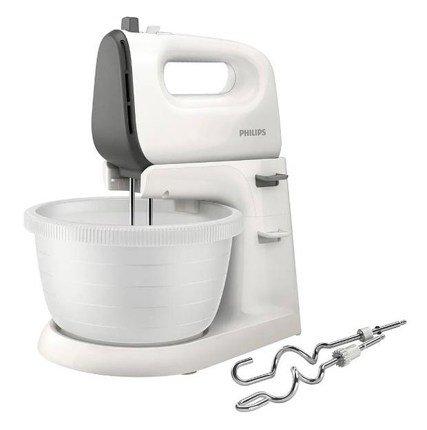 Миксер ручной Philips HR3745 450Вт белый/серый фото 1