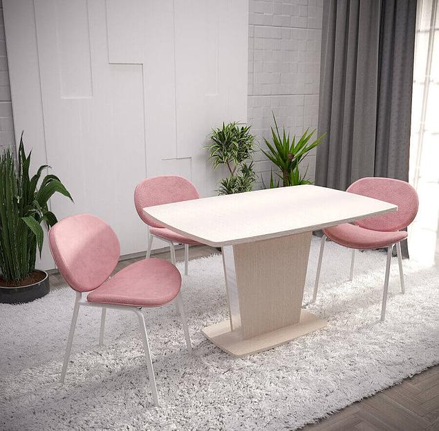 Стол Ливерпуль тип 1, 110 (+40)×75 см белфорт, металлик фото 1