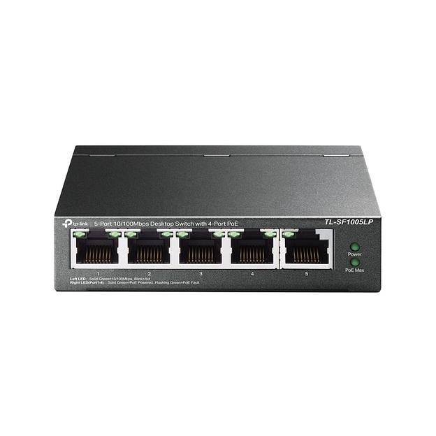 Коммутатор TP-Link TL-SF1005LP 5x100Mb 4PoE 41W неуправляемый фото 2