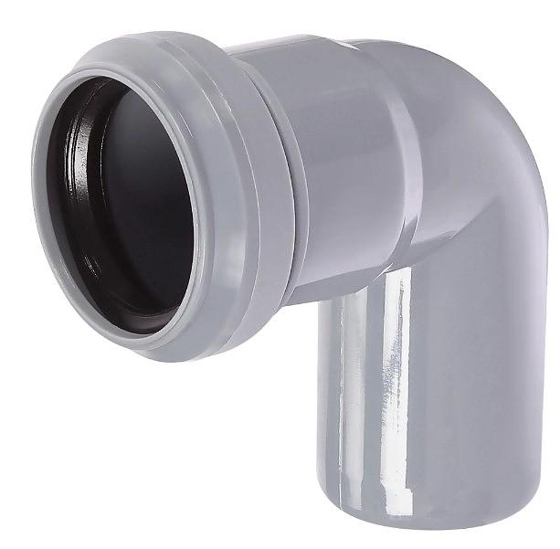 Отвод 87.5 градусов 40мм для внутренней канализации фото 1