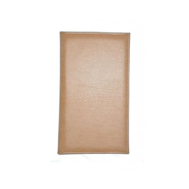 Папка-карта вин 32,5*18,5см 2-х стор.кож.зам. бежевая съемные файлы /1/ фото 1