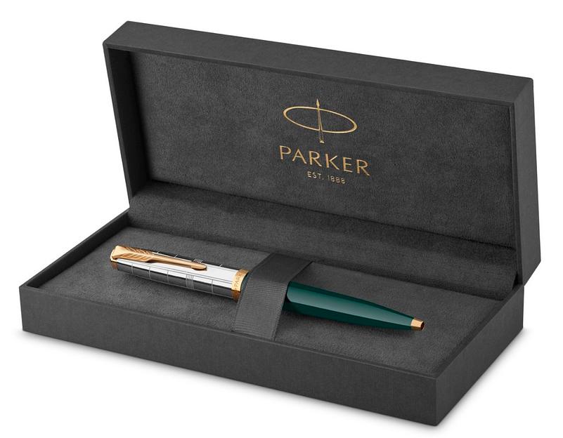 Ручка шариков. Parker 51 Premium (CW2169076) Forest Green GT M черн. черн. подар.кор. фото 5