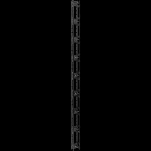 Вертикальный кабельный организатор с крышкой, 95х70мм, 42U фото 1