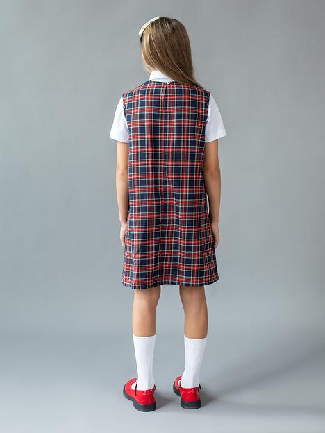 Сарафан школьный в клетку на девочку KristiKlo ОПТ фото 6