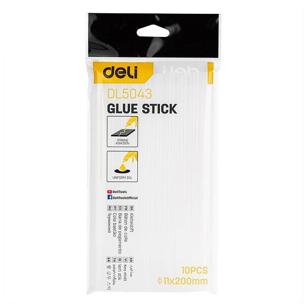 Стержни клеевые Deli DL5043 11х200мм 10 шт. Цвет белый фото 1