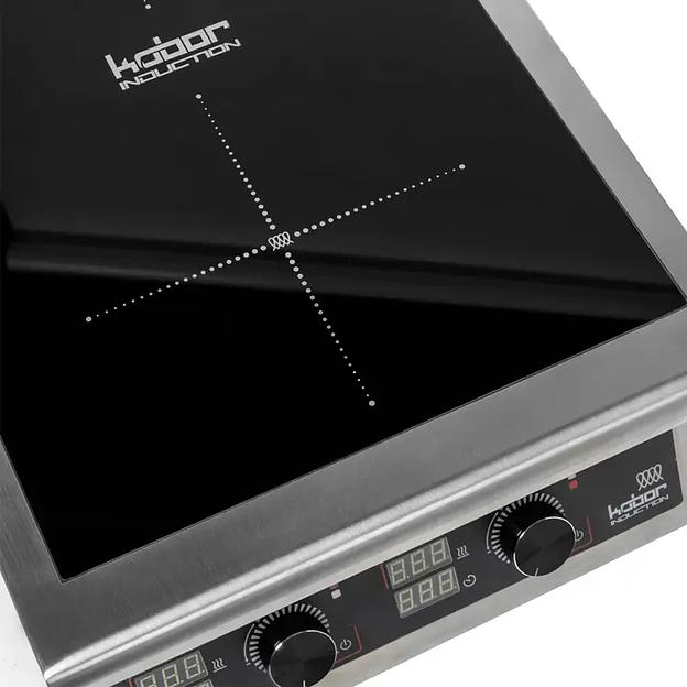 Плита индукционная на полузакрытой подставке 2 конфорки Кобор I7-2S1 фото 2