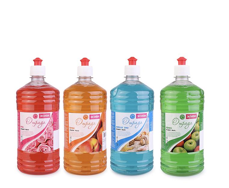Мыло жидкое антибактериальное «Отрада» в ассортименте, 1 л, опт фото 1