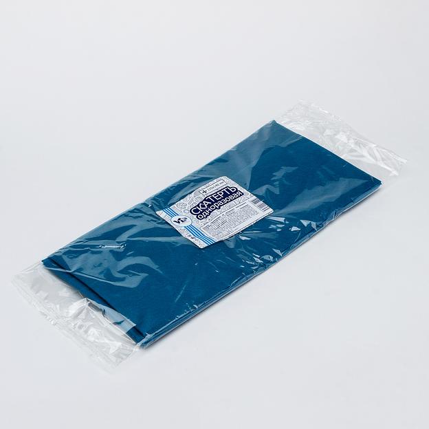 Скатерть одноразовая 110*140см синяя фото 1