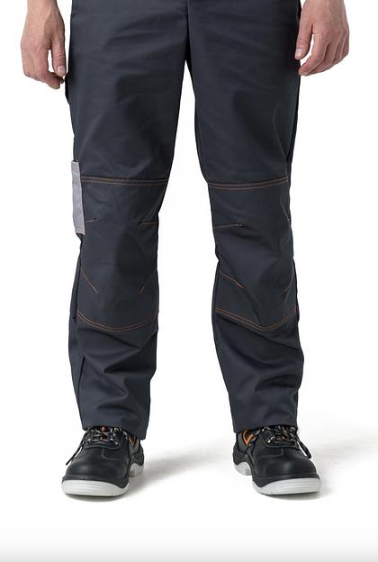 Костюм мужской рабочий «Бригадир 1» серый с оранжевыми вставками, опт фото 4