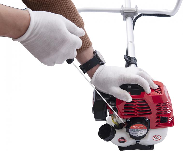 Триммер бензиновый Sturm! BT9526 850Вт 1.16л.с. неразбор.штан. реж.эл.:леска/нож упак.:1шт. фото 6