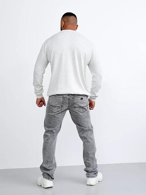 Джемпер мужской классический с длинным рукавом белый фото 6