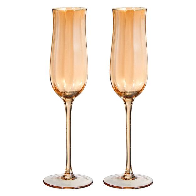 Набор бокалов для шампанского Billibarri «Kandelario» 140 мл, 2 шт ОПТ фото 2
