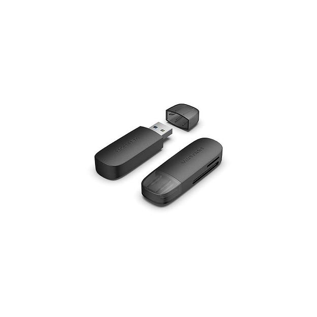 Картридер внешний VENTION CLGB0, черный фото 1