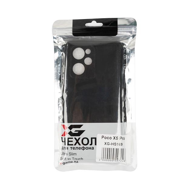 Чехол для телефона X-Game XG-HS169 для Poco X5 Pro Силиконовый Чёрный фото 3