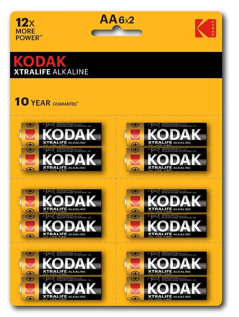 Батарейка Kodak LR6-12BL perforated (6x2BL) XTRALIFE Alkaline [KAA-2x6 perf] (144/576/18432) KODAK Б0038794 фото 1