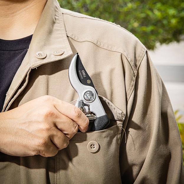 Набор сучкорез + секатор Deli DL580002 лезвия с тефлоновым покрытием, длина 75/21 см, макс. диаметр реза 30/15 мм, сталь 55С фото 4