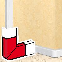 Угол плоский для кабель-канала 150х50 фото 1