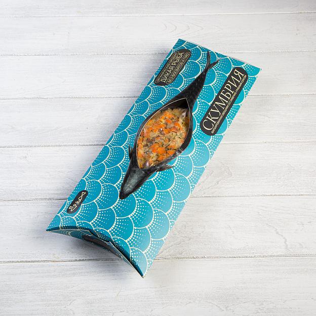 Скумбрия фаршированная овощами и сливочно-грибным соусом, весовая, замороженная фото 4