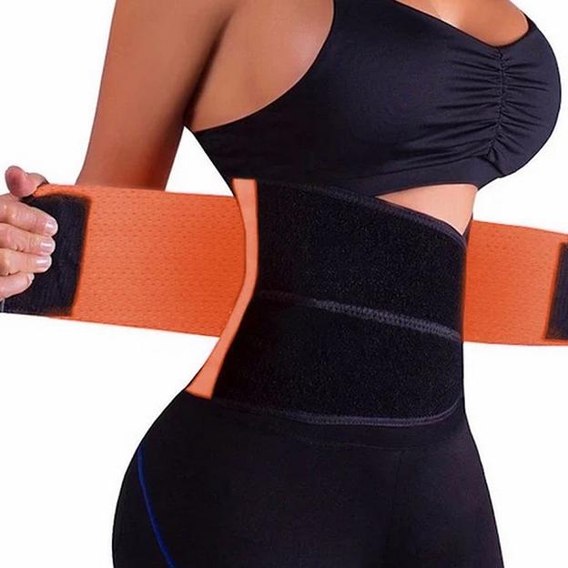 Фитнес пояс для похудения CleverCare, оранжевый, размер XXL TXL-LB033O фото 2