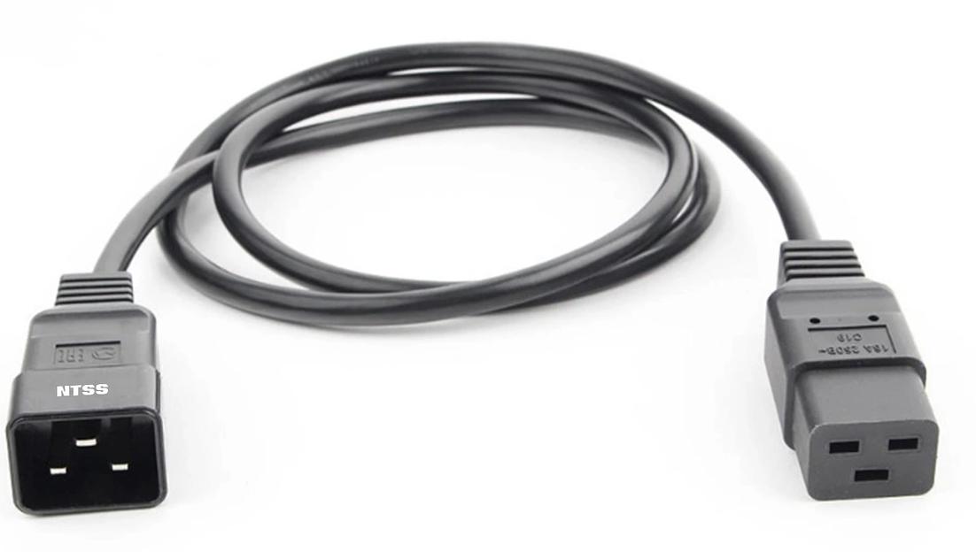 Шнур питания NTSS NTSS-PC19201 C19-C20 проводник.:3x1мм2 1.8м 220/250В 10А черный фото 1