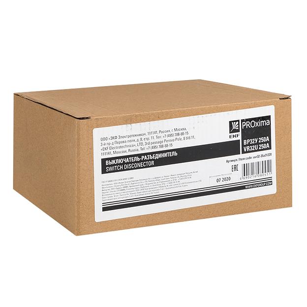 Выключатель-разъединитель ВР32У-35А31220 250А 1 направление с дугогасительными камерами несъемная левая/правая рукоятка MAXima фото 3