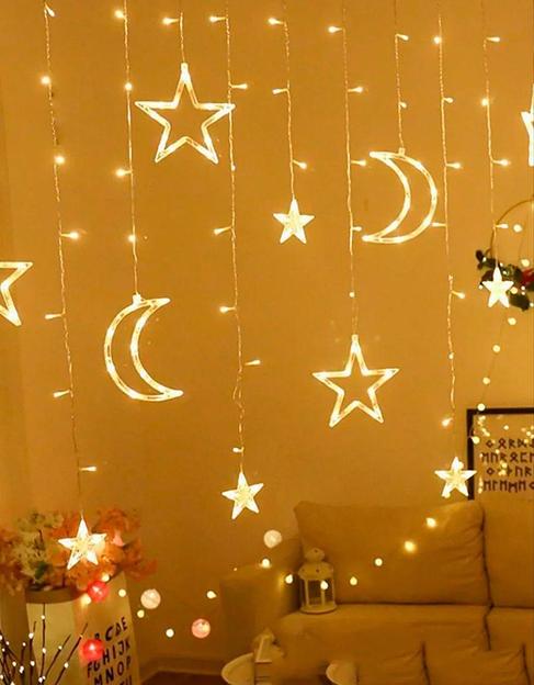 Электрогирлянда интерьерная «Звёзды и луна» 3.5-4 м фото 1