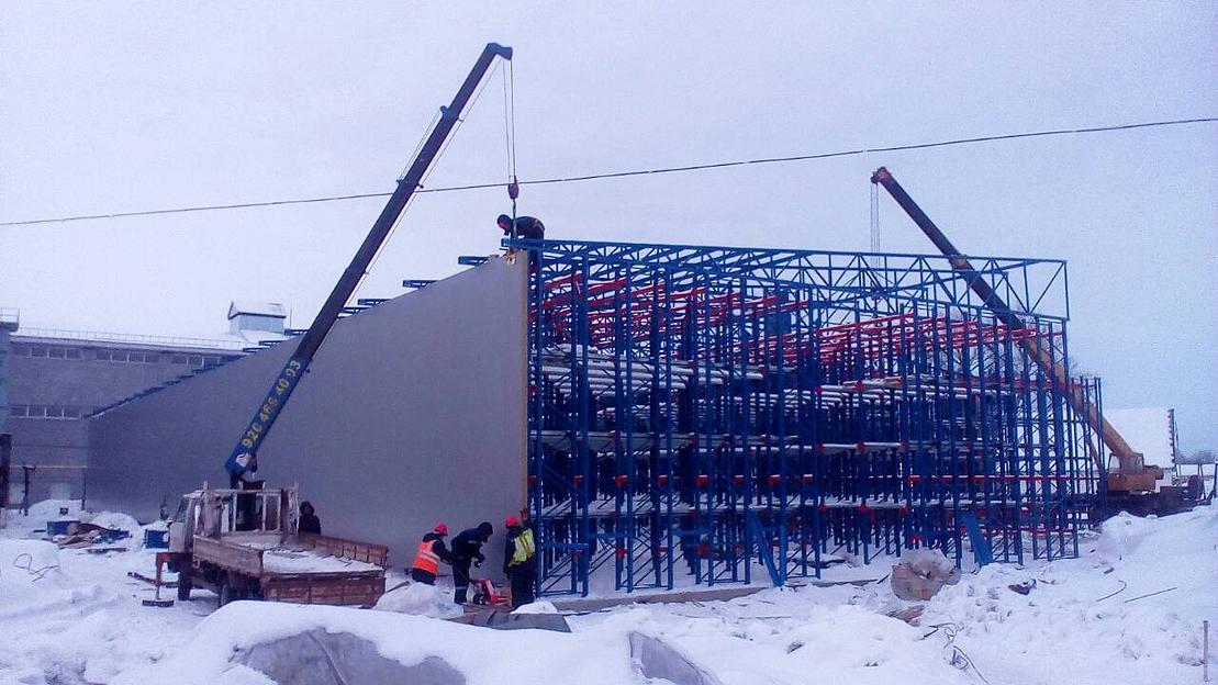 Строительство самонесущного склада на базе стеллажей фото 3