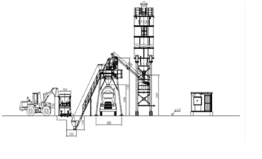 Стационарный бетонный завод HZS25 фото 1