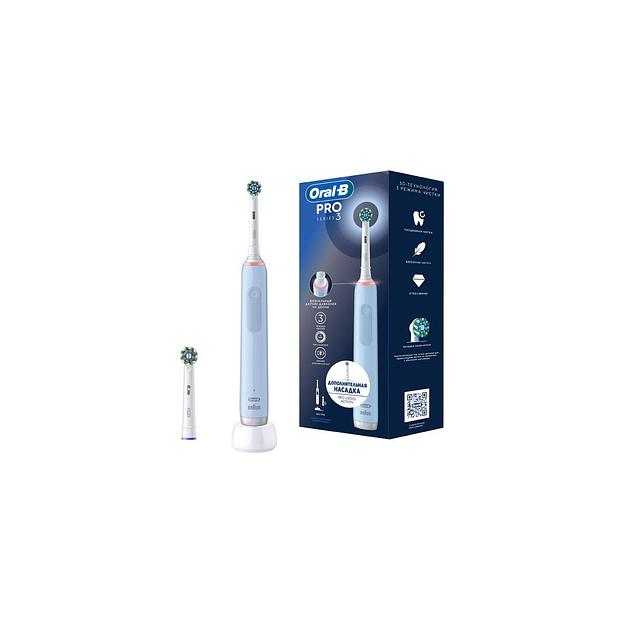 Электрическая зубная щетка Oral-B Vitality Pro 80813238, насадки для щётки: 2 шт, цвет: голубой фото 1