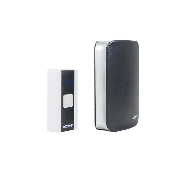 СТАРТ 4680024819992 беспроводной звонок 007 1зв 1кн. 36 мелодий на выбор.3 уровня громкости. Громкость 65-85 дБ. Радиус действия - 100 м. Питание динамика от 3 батареек ААА (3х1,5В) (не в комплекте). фото 2