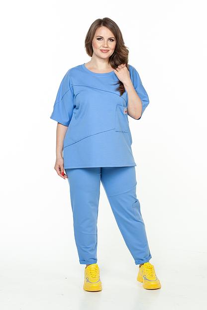 Туника футер 2-х нитка 4120/05/Голубой фото 2