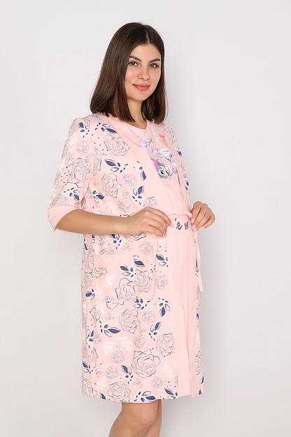 Комплект Style Magro для беременных и кормящих мам «Хвостик», пудровый, опт фото 3