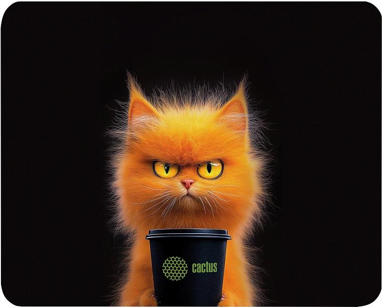 Коврик для мыши Cactus Red Cat 220x180x2мм (CS-MP-P11XS) фото 1