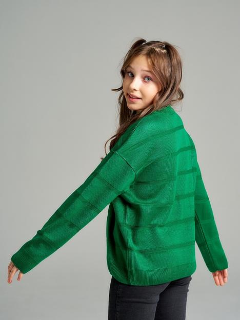 Джемпер «Стоп» зелёный, для девочек ОПТ фото 2