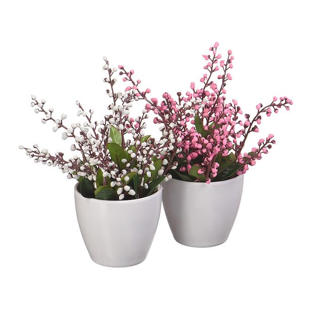 Ландыш в кашпо, Д80 Ш80 В170, в ассортименте фото 1