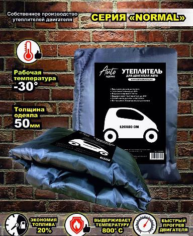 Автоодеяло серии NORMAL для континентального климата (до -30°) 120х80 графит фото 1